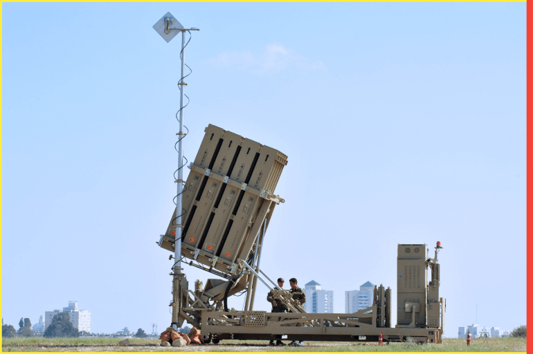 An Israeli missile defence system 